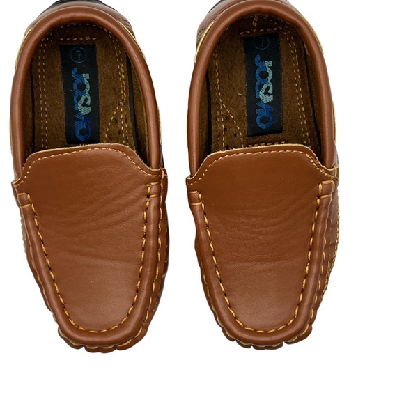 Josmo Toddler Brown Leather Loafers - Picture 2 of 5